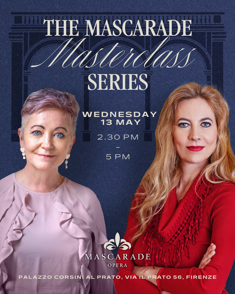 The Mascarade Masterclass Series - with mezzosoprano Marina Prudenskaya and Mascarade Artistic Director Julia Lynch